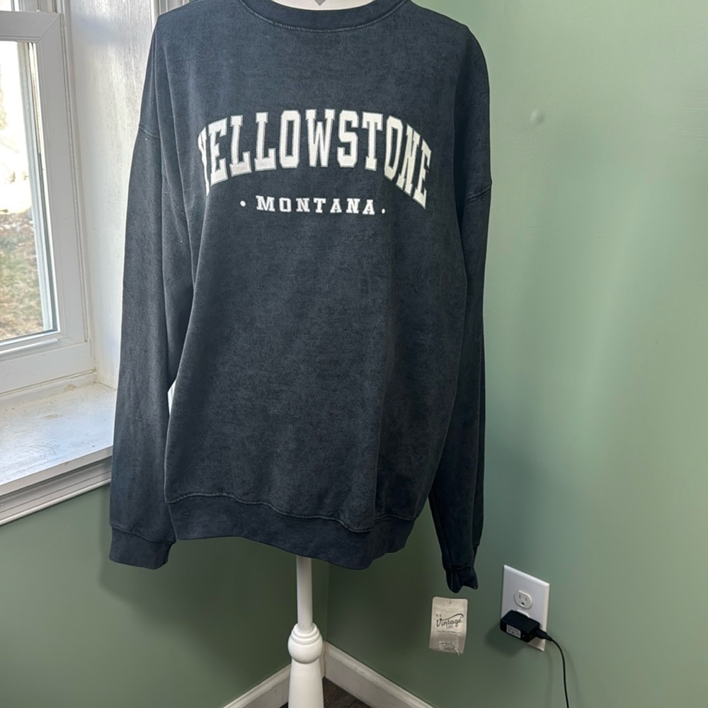 NWT US vintage charcoal sweatshirt, XL